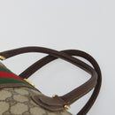 GUCCI GG Supreme Web Sherry Line Bag PVC Beige Gold 002 40 0168 Auth mr2654-8