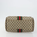 GUCCI GG Supreme Web Sherry Line Bag PVC Beige Gold 002 40 0168 Auth mr2654-9