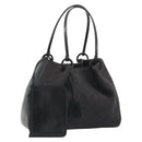 GUCCI GG Canvas Tote Bag Denim Black Silver 101919 Auth mr2655-1