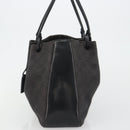 GUCCI GG Canvas Tote Bag Denim Black Silver 101919 Auth mr2655-3