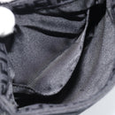FENDI Zucchino Canvas Shoulder Bag Black Silver Auth mr2656-21