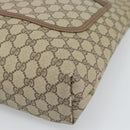 GUCCI GG Supreme Web Sherry Line Tote Bag PVC Beige Gold 40 02 003 Auth mr2657-10