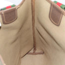 GUCCI GG Supreme Web Sherry Line Tote Bag PVC Beige Gold 40 02 003 Auth mr2657-17