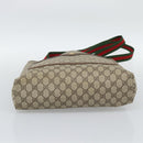 GUCCI GG Supreme Web Sherry Line Tote Bag PVC Beige Gold 40 02 003 Auth mr2657-9
