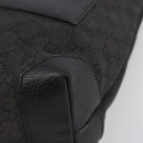 GUCCI GG Canvas Tote Bag Denim Black Silver 180450 Auth mr2658-9