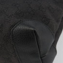 GUCCI GG Canvas Tote Bag Denim Black Silver 180450 Auth mr2658-15
