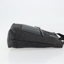 GUCCI GG Canvas Tote Bag Denim Black Silver 180450 Auth mr2658-3