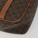 CELINE Macadam Canvas Hand Bag PVC Leather Brown Gold Auth mr2661-10