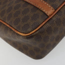 CELINE Macadam Canvas Hand Bag PVC Leather Brown Gold Auth mr2661-11