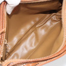 CELINE Macadam Canvas Hand Bag PVC Leather Brown Gold Auth mr2661-19