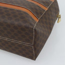 CELINE Macadam Canvas Hand Bag PVC Leather Brown Gold Auth mr2662-15