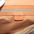 CELINE Macadam Canvas Hand Bag PVC Leather Brown Gold Auth mr2662-18