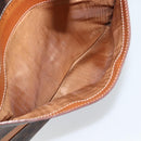 CELINE Macadam Canvas Hand Bag PVC Leather Brown Gold Auth mr2662-11