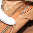 CELINE Macadam Canvas Hand Bag PVC Leather Brown Gold Auth mr2662-12