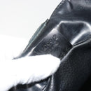 CELINE Macadam Canvas Shoulder Bag PVC Leather Black Gold Auth mr2663-12