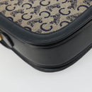 CELINE C Sulky Shoulder Bag Canvas Black Gold Auth mr2664-17