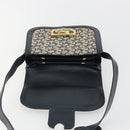 CELINE C Sulky Shoulder Bag Canvas Black Gold Auth mr2664-10