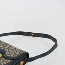 CELINE C Sulky Shoulder Bag Canvas Black Gold Auth mr2664-8