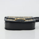 CELINE C Sulky Shoulder Bag Canvas Black Gold Auth mr2664-5