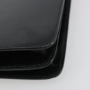 CELINE Hand Bag Leather Black Gold Auth mr2665V-13