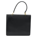 CELINE Hand Bag Leather Black Gold Auth mr2665V-3