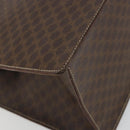 CELINE Macadam Canvas Hand Bag PVC Leather Brown Gold Auth mr2666-14