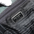 PRADA Backpack Nylon Green Silver Auth mr2668-21