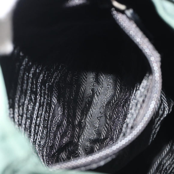 PRADA Backpack Nylon Green Silver Auth mr2668