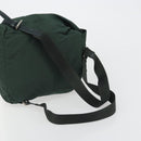 PRADA Backpack Nylon Green Silver Auth mr2668-8