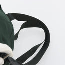 PRADA Backpack Nylon Green Silver Auth mr2668-14