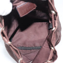 PRADA Pouch Nylon Brown Silver Auth mr2669-10
