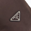 PRADA Pouch Nylon Brown Silver Auth mr2669-13