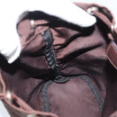 PRADA Pouch Nylon Brown Silver Auth mr2669-17