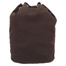 PRADA Pouch Nylon Brown Silver Auth mr2669-3