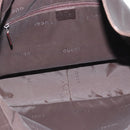 GUCCI Bamboo Shoulder Bag Leather 2way Brown Silver 0011577 Auth mr2670-17