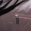 GUCCI Bamboo Shoulder Bag Leather 2way Brown Silver 0011577 Auth mr2670-20