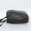 GUCCI Bamboo Shoulder Bag Leather 2way Brown Silver 0011577 Auth mr2670-4