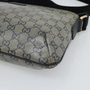 GUCCI GG Crystal Shoulder Bag Coated Canvas Gold 189749 Auth mr2671-9