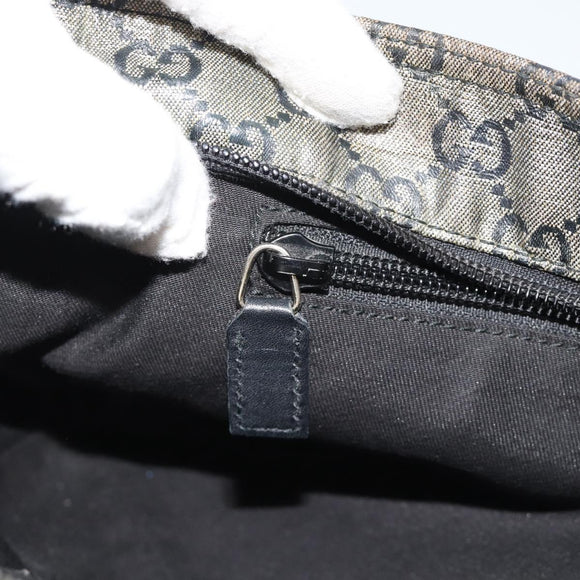 GUCCI GG Crystal Shoulder Bag Coated Canvas Gold 189749 Auth mr2671