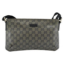 GUCCI GG Crystal Shoulder Bag Coated Canvas Gold 189749 Auth mr2671-13