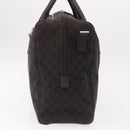 GUCCI GG Canvas Boston Bag 2way Brown Silver 196356 Auth mr2672-3