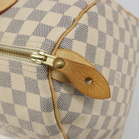 LOUIS VUITTON Damier Azur Speedy 30 Hand Bag N41533 LV Auth mr2674A
