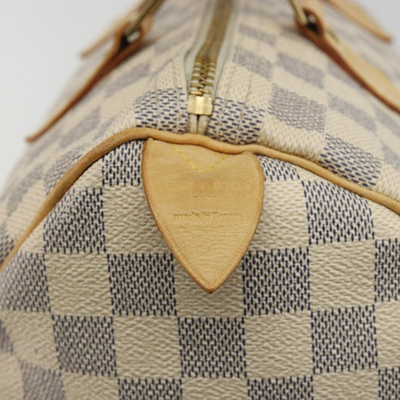 LOUIS VUITTON Damier Azur Speedy 30 Hand Bag N41533 LV Auth mr2674A
