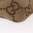 GUCCI GG Canvas Body Bag Beige Gold 696031 Auth mr2675A-9