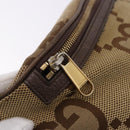 GUCCI GG Canvas Body Bag Beige Gold 696031 Auth mr2675A-10