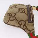 GUCCI GG Canvas Body Bag Beige Gold 696031 Auth mr2675A-4