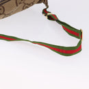 GUCCI GG Canvas Body Bag Beige Gold 696031 Auth mr2675A-7