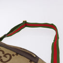 GUCCI GG Canvas Body Bag Beige Gold 696031 Auth mr2675A-8