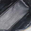 CELINE Macadam Canvas Hand Bag PVC Leather Black Gold Auth mr2677-10