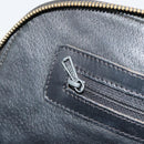 CELINE Macadam Canvas Hand Bag PVC Leather Black Gold Auth mr2677-21